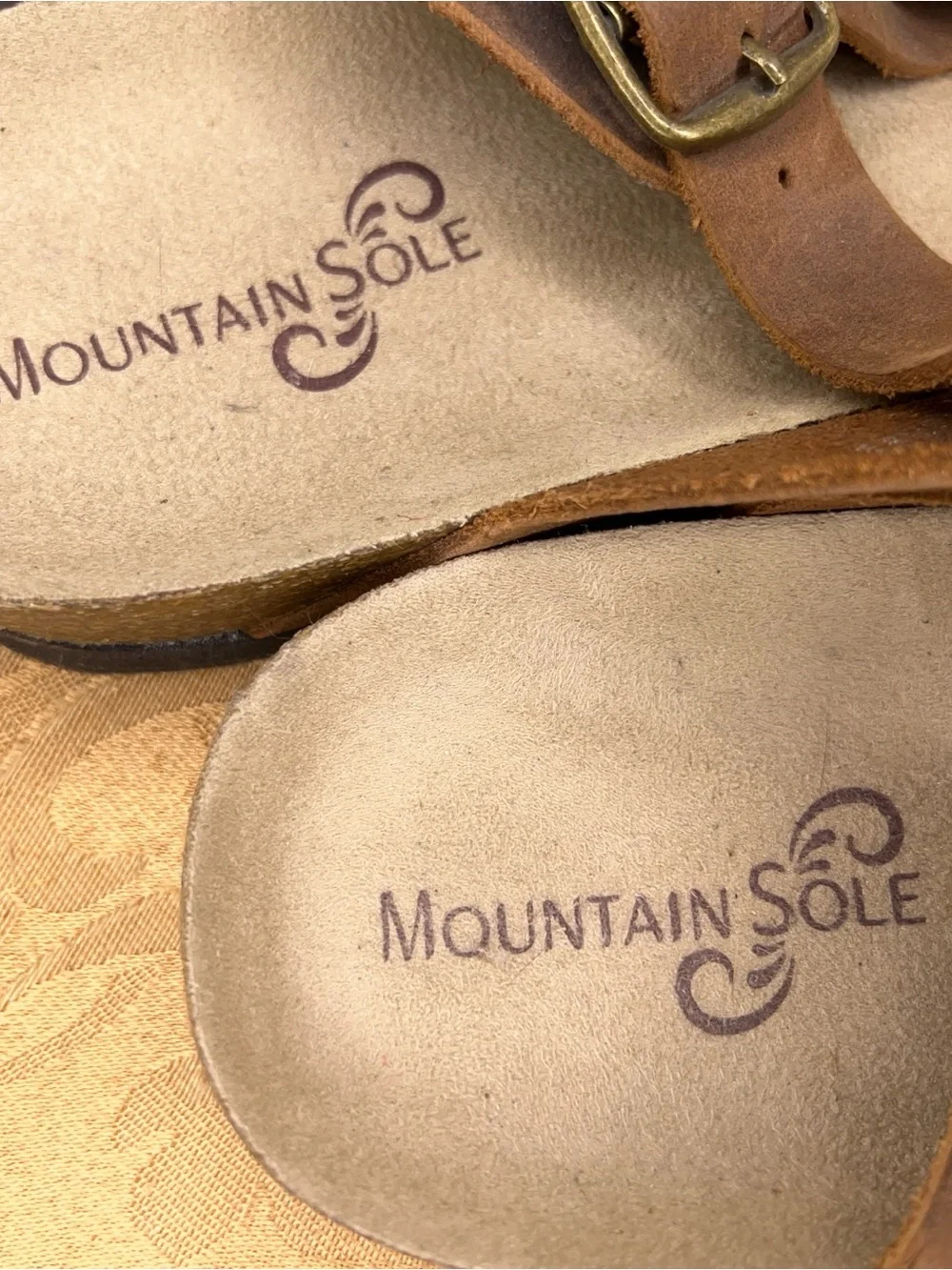 Size 8 Womens Mountain Some Brown Leather Sandals Braided Hippie Beach Boho